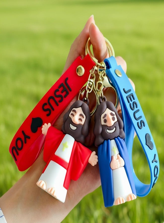TLOEP Jesus Keychain, Jesus Loves You Strap, Christian Church Supplies for Youth Groups & VBS, Sunday School Gifts, Rewards & Giveaways - Image 3